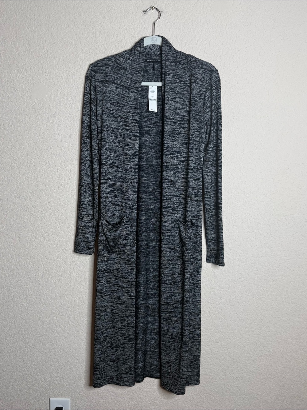 White House Black Market Long Marled Knit Duster Cardigan Size XS